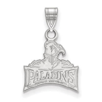 14K Weißgold Logoart Furman University Paladins Klein Anhänger