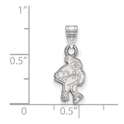 Sterlingsilber Rhodiniert Logoart Iowa State University Cardinal Klein Anhänger