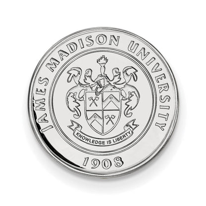 14K Weißgold Logoart James Madison University Wappen Anstecknadel