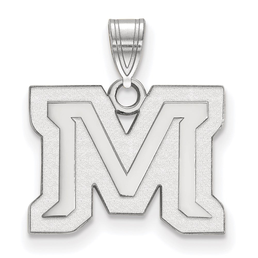 Sterlingsilber Rhodiniert Logoart Montana State University Buchstabe M Klein Anhänger