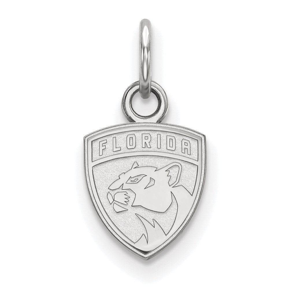 Sterlingsilber Rhodiniert Nhl Logoart Florida Panthers Extra Klein Anhänger