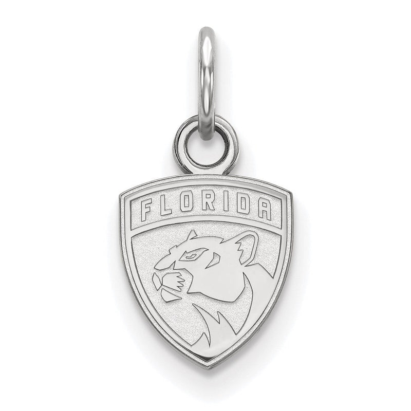 Sterlingsilber Rhodiniert Nhl Logoart Florida Panthers Extra Klein Anhänger