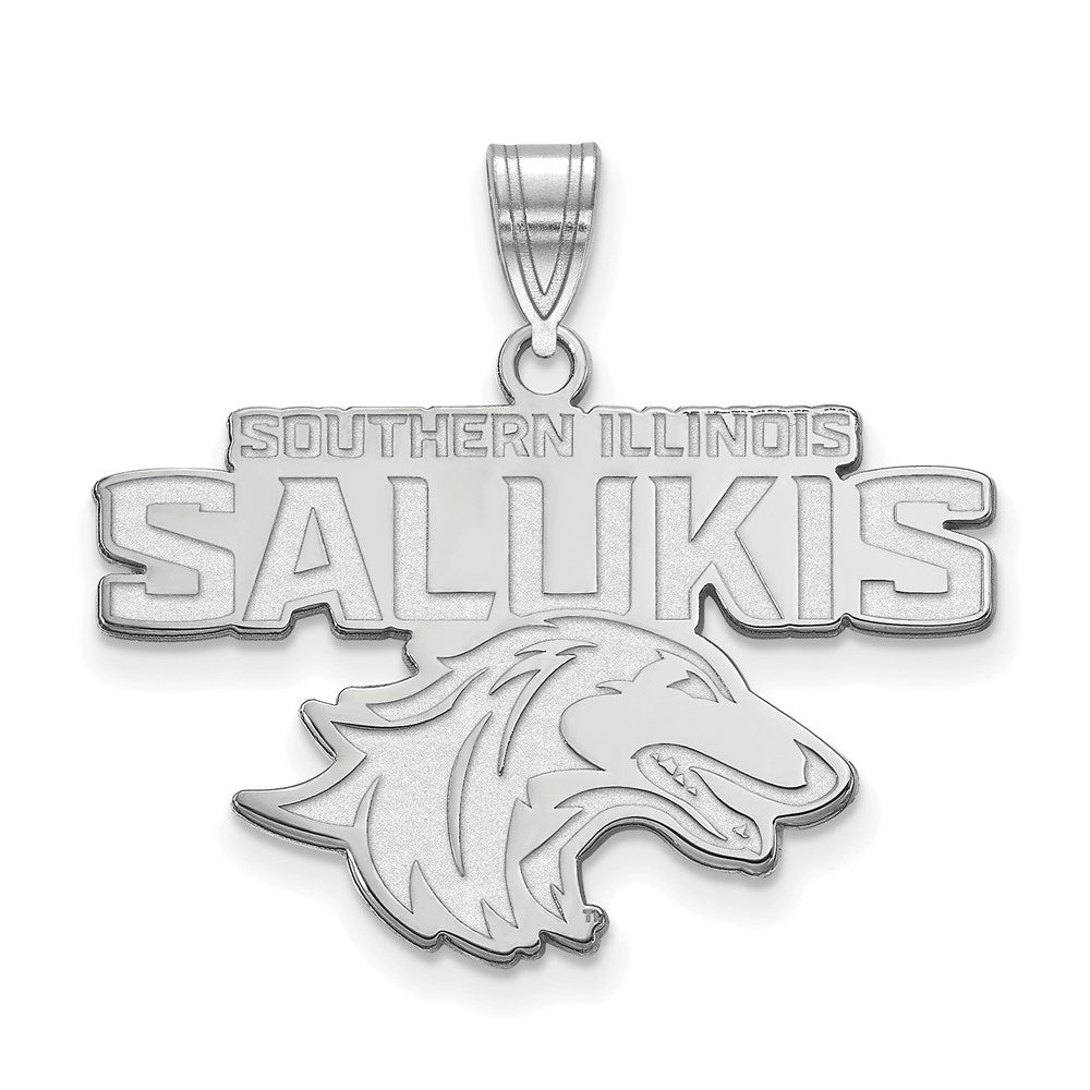10K Weißgold Logoart Southern Illinois University Salukis Groß Anhänger