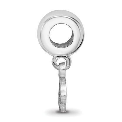Sterlingsilber Rhodiniert Logoart Texas State University Xs Hängend Perle