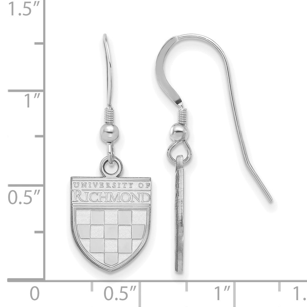Sterlingsilber S. Rhodiniert P La University Of Richmond Klein Hängend Ohrring Draht