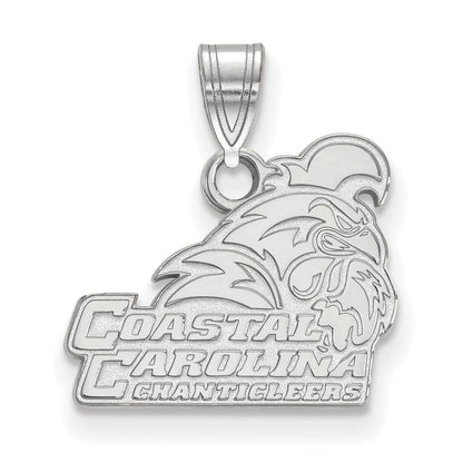 Sterlingsilber Rhodiniert Logoart Coastal Carolina University Chanticleers Klein Anhänger