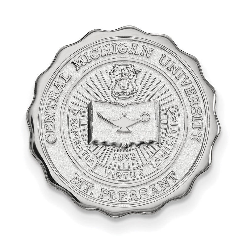 Sterlingsilber Rhodiniert Logoart Central Michigan U. Wappen Anstecknadel