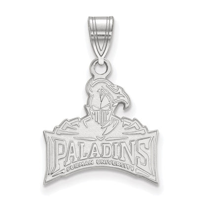 10K Weißgold Logoart Furman University Paladins Mittel Anhänger