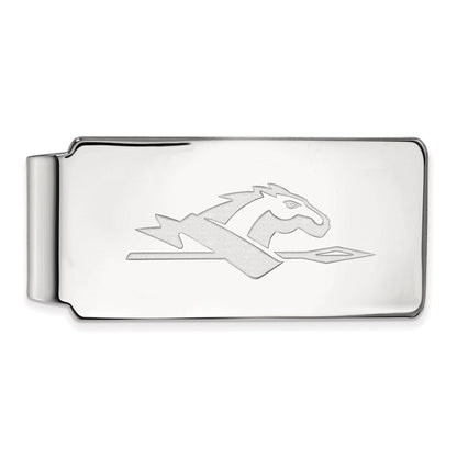 Sterlingsilber Rhodiniert Logoart Longwood University Geldklammer