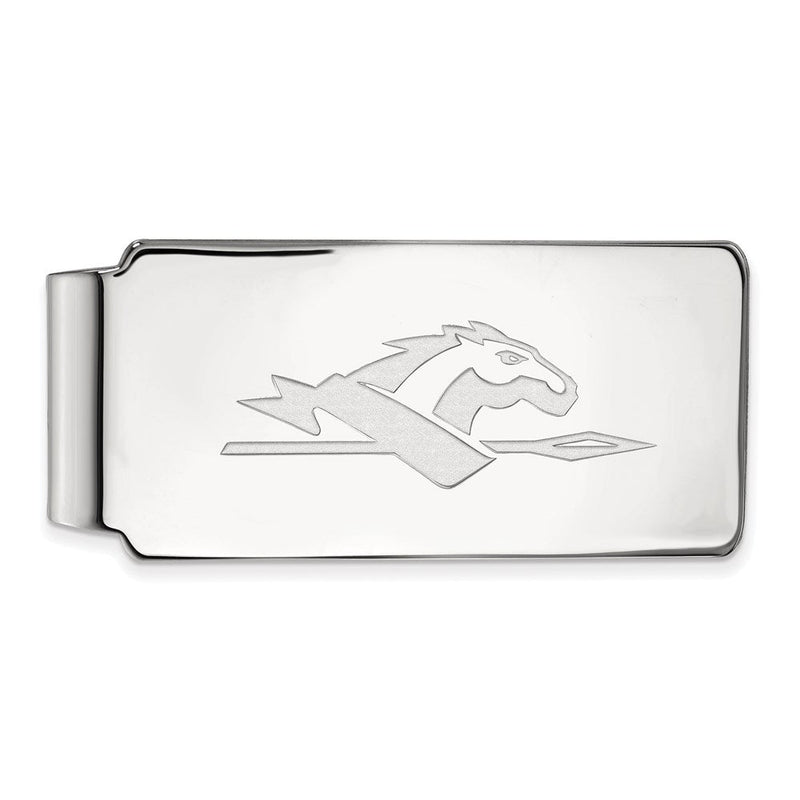 Sterlingsilber Rhodiniert Logoart Longwood University Geldklammer