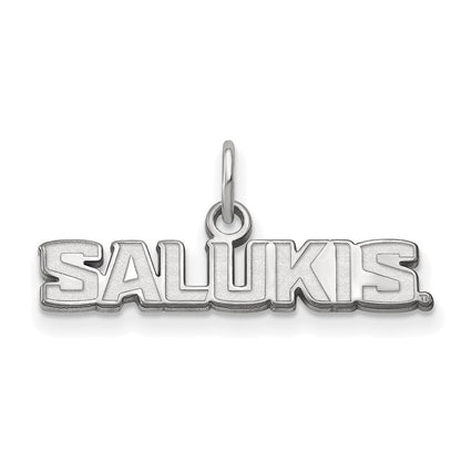 Sterlingsilber Rhodiniert Logoart Southern Illinois University Salukis Extra Klein Anhänger