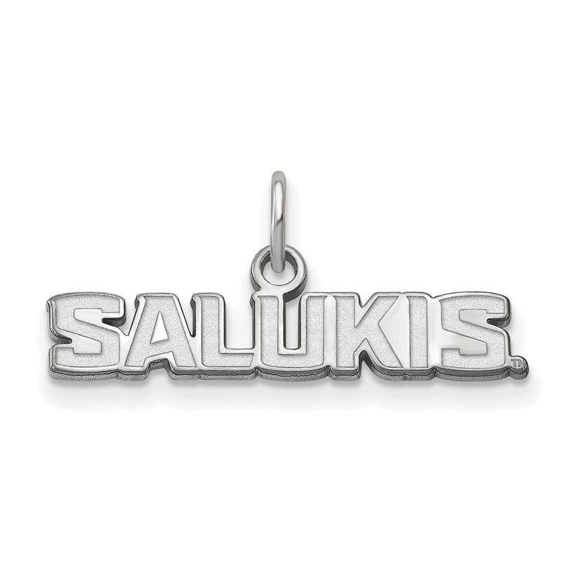 Sterlingsilber Rhodiniert Logoart Southern Illinois University Salukis Extra Klein Anhänger
