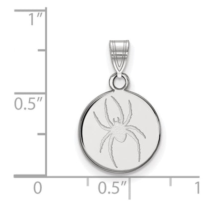 Sterlingsilber Rhodiniert La University Of Richmond Mittel Plättchen Anhänger