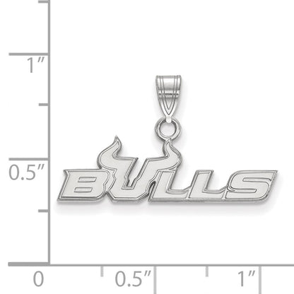 Sterlingsilber Rhodiniert Logoart University Of South Florida Bulls Klein Anhänger