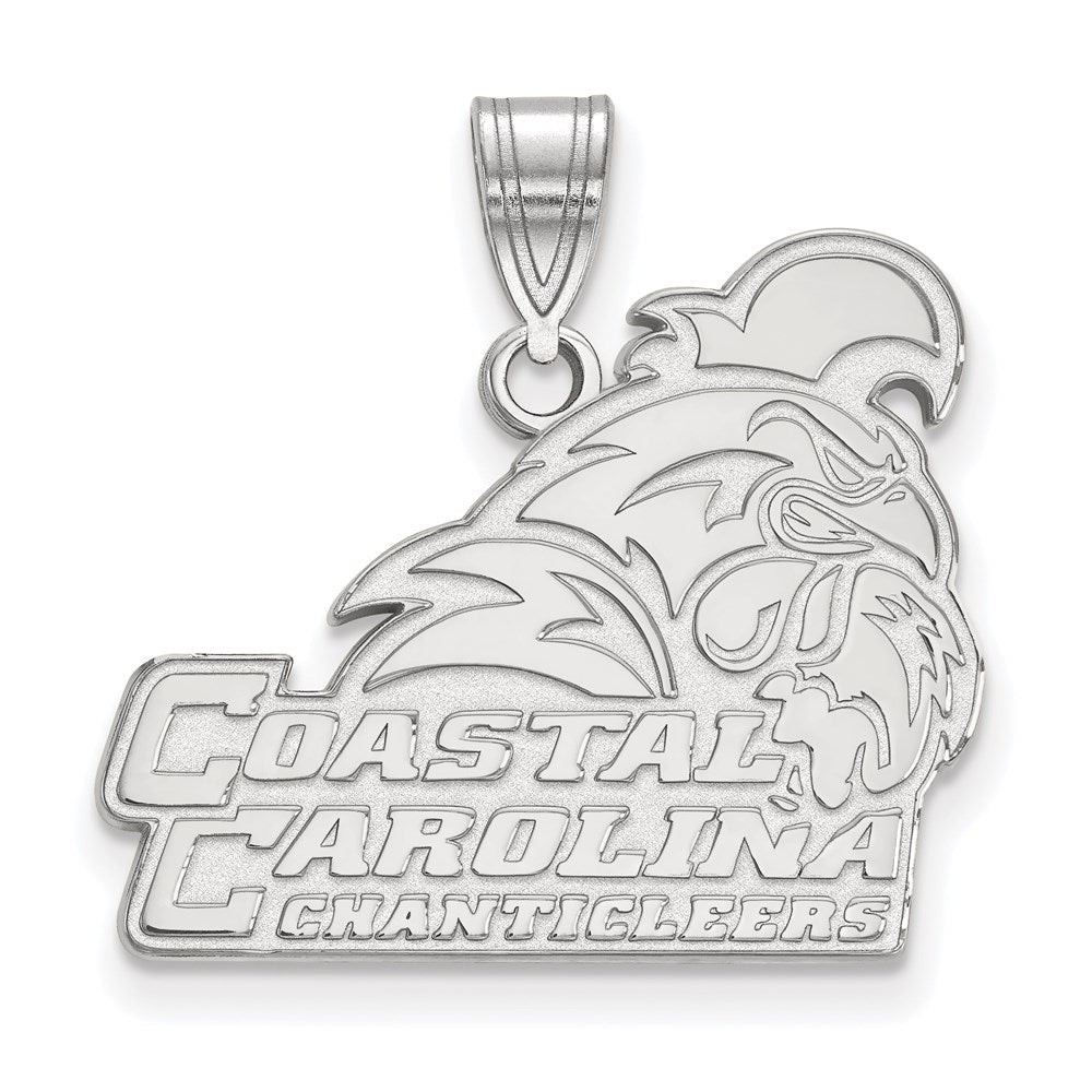 Sterlingsilber Rhodiniert Logoart Coastal Carolina University Chanticleers Groß Anhänger