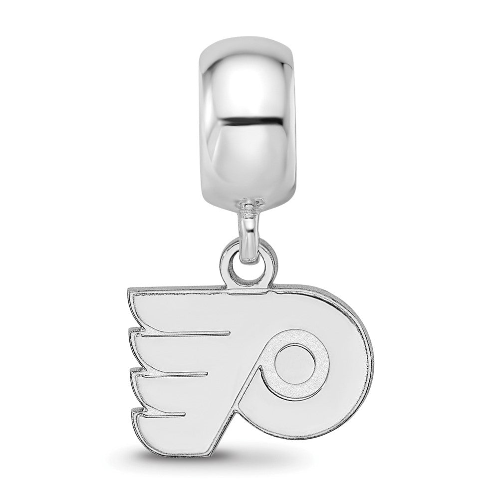 Sterlingsilber Rhodiniert Nhl Logoart Philadelphia Flyers Hängend Perle