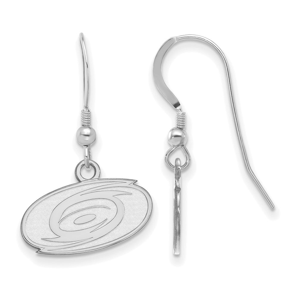 Sterlingsilber Rhodiniert Nhl Logoart Carolina Hurricanes Extra Klein Ohrhänger
