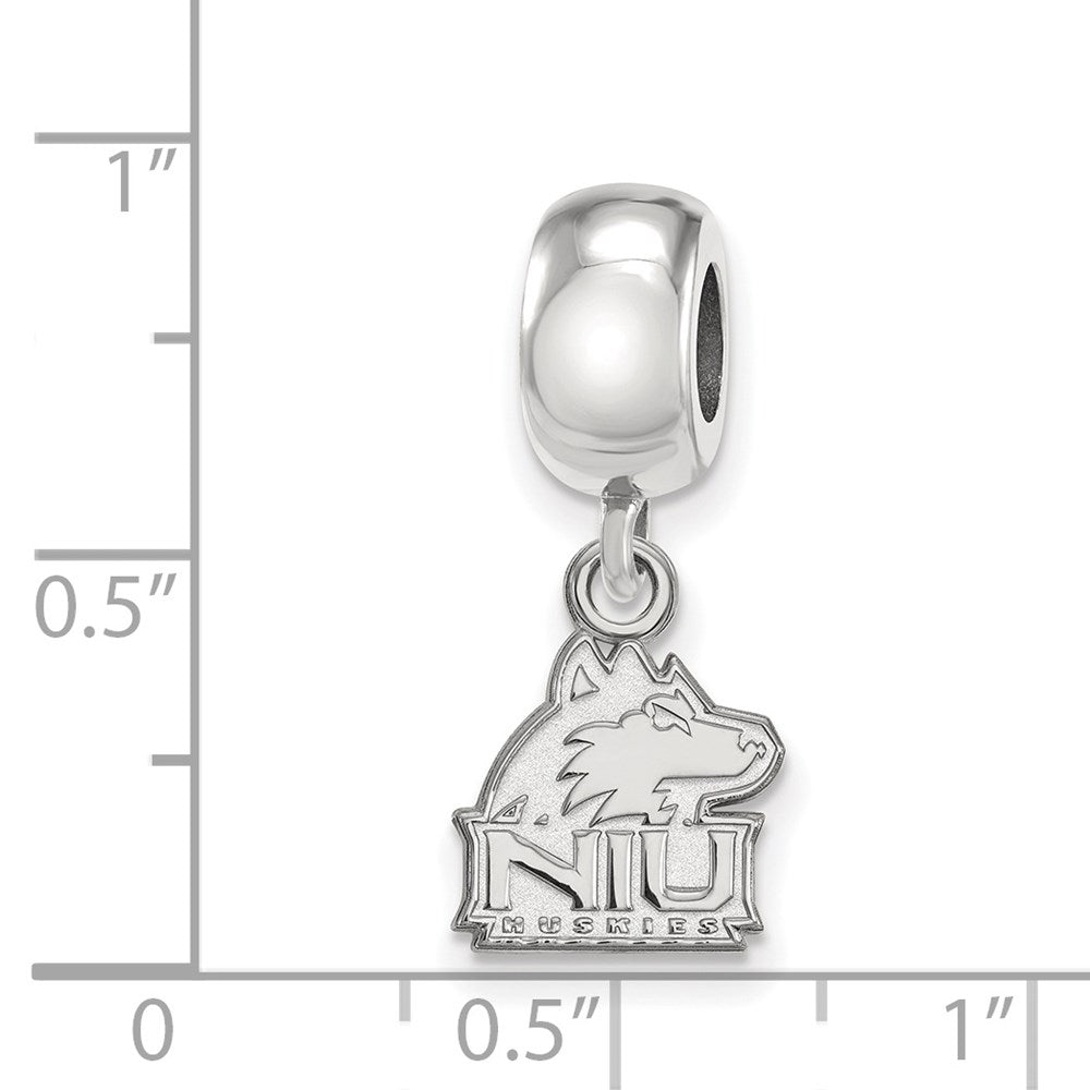 Sterlingsilber Rhodiniert Logoart Northern Illinois Universität. Hängend Perle