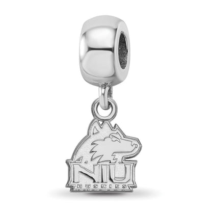 Sterlingsilber Rhodiniert Logoart Northern Illinois Universität. Hängend Perle