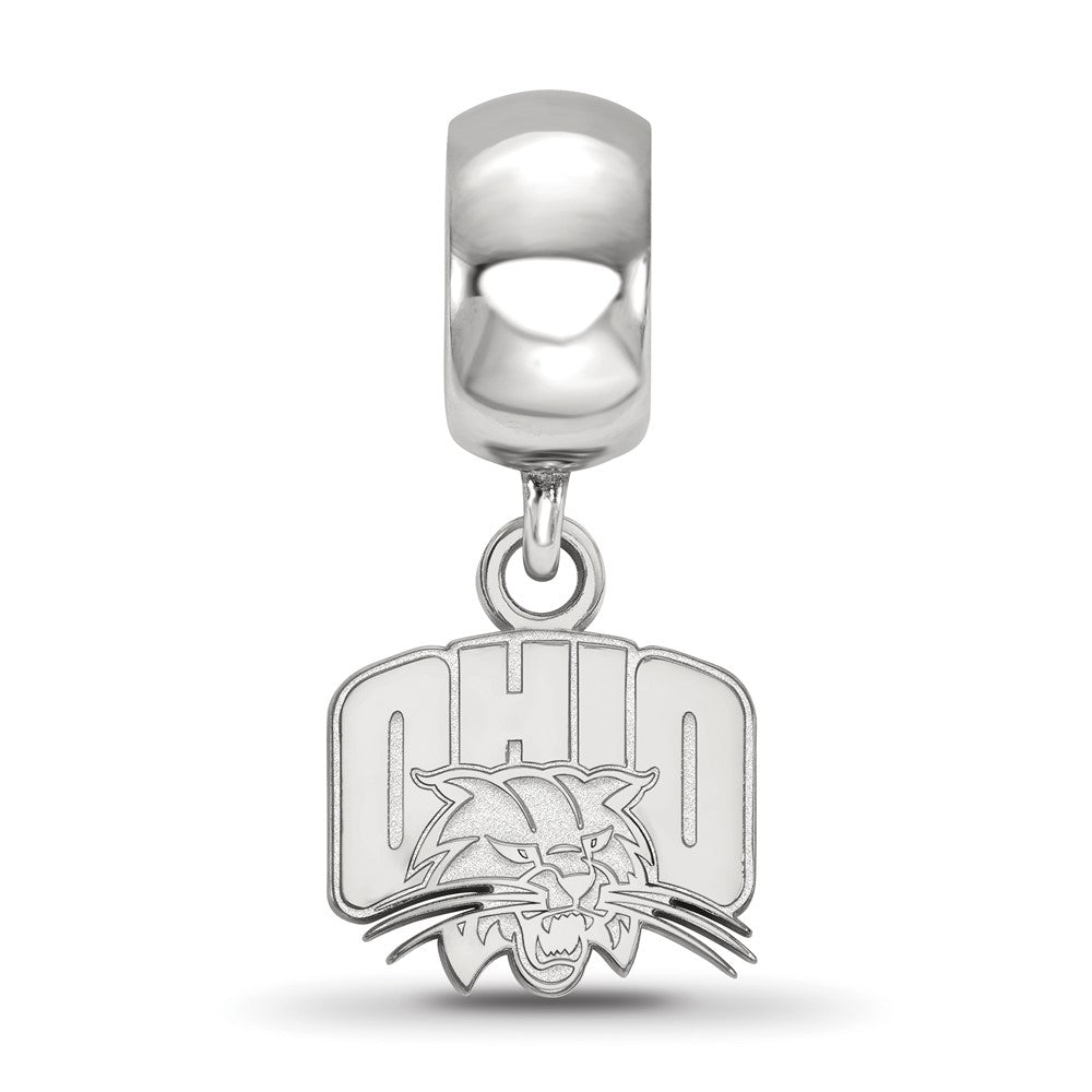 Sterlingsilber Rhodiniert Logoart Ohio University Xs Hängend Perle