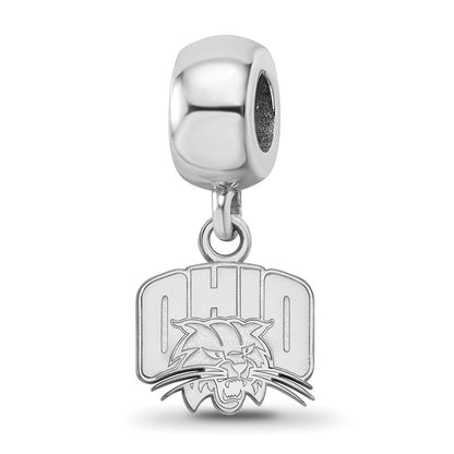 Sterlingsilber Rhodiniert Logoart Ohio University Xs Hängend Perle