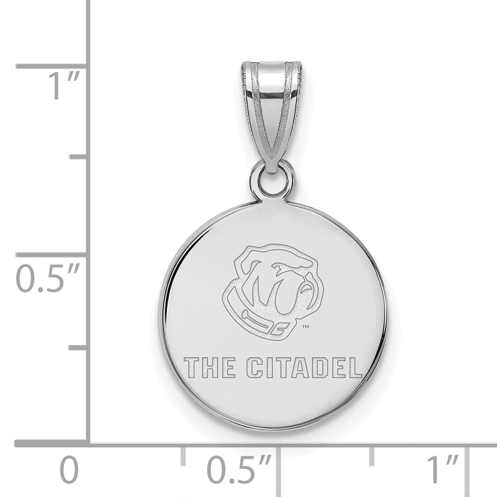Sterlingsilber Rhodiniert Logoart The Citadel Mittel Anhänger