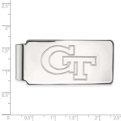 Sterlingsilber Rhodiniert Logoart Georgia Tech G-t Geldklammer