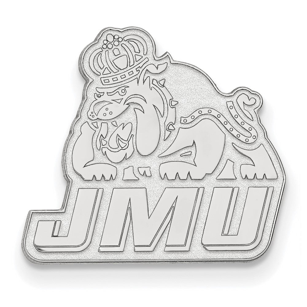 14K Weißgold Logoart James Madison University Anstecknadel