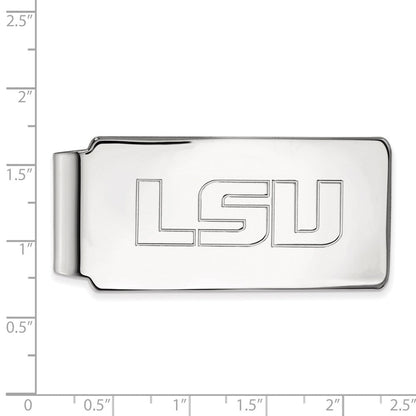 Sterlingsilber Rhodiniert Logoart Louisiana State University Geldklammer