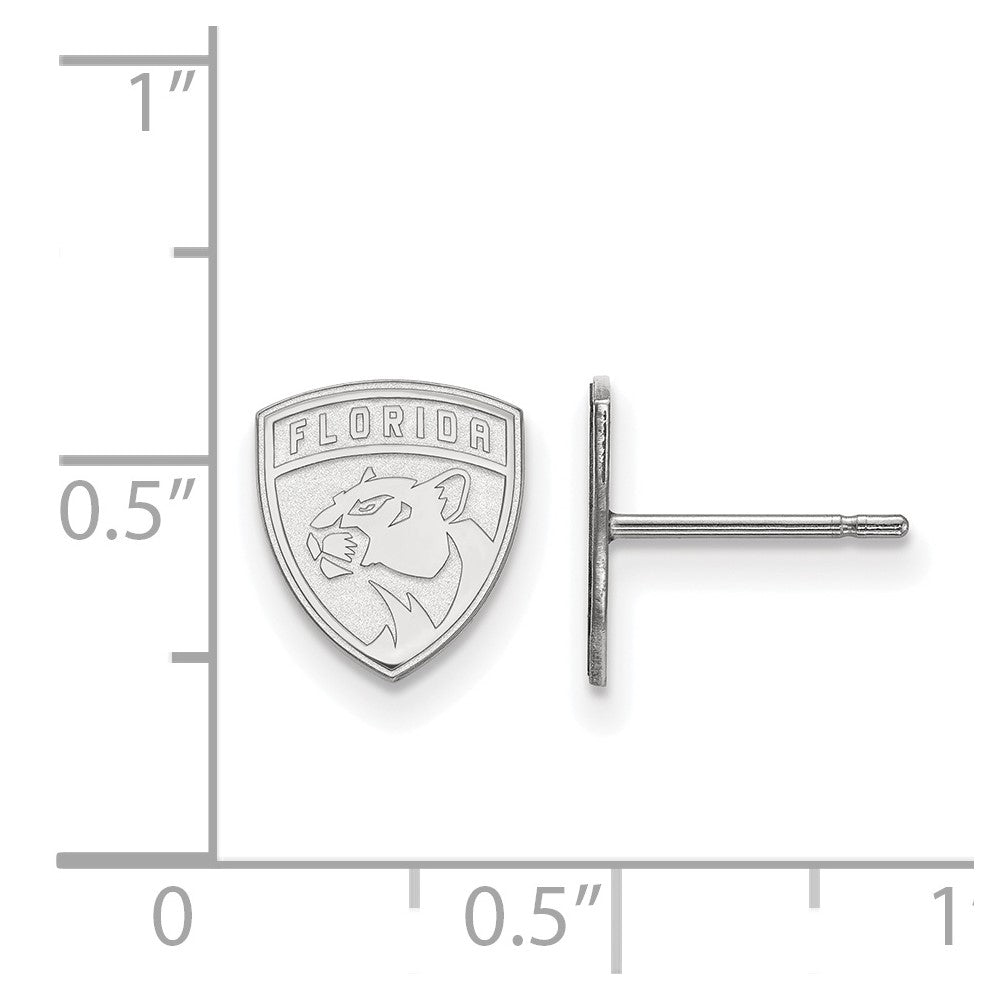 Sterlingsilber Rhodiniert Nhl Logoart Florida Panthers Extra Klein Ohrstecker