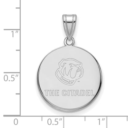 Sterlingsilber Rhodiniert Logoart The Citadel Groß Anhänger
