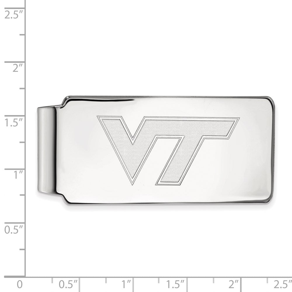 Sterlingsilber Rhodiniert Logoart Virginia Tech Geldklammer
