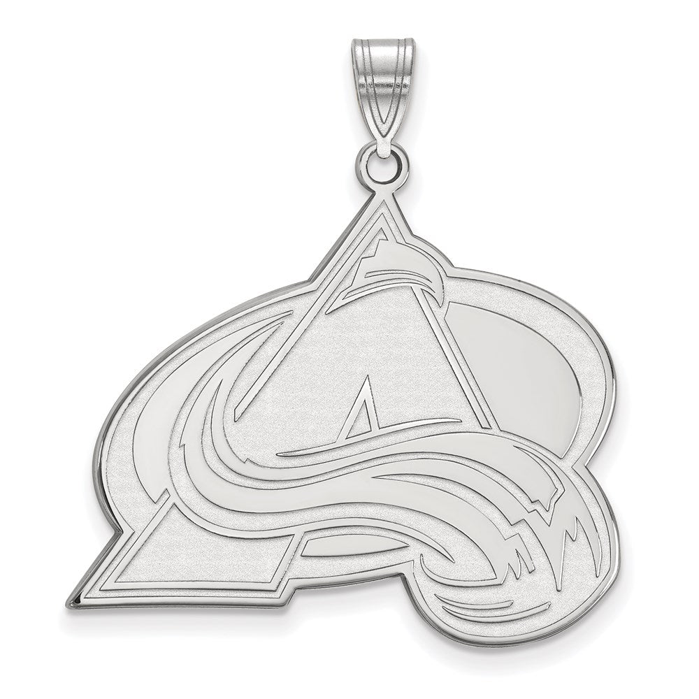 Sterlingsilber Rhodiniert Nhl Logoart Colorado Avalanche Buchstabe A Extra Groß Anhänger