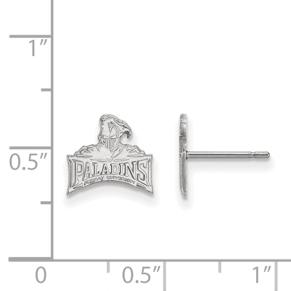 Sterlingsilber Rhodiniert Logoart Furman University Paladins Extra Klein Ohrstecker