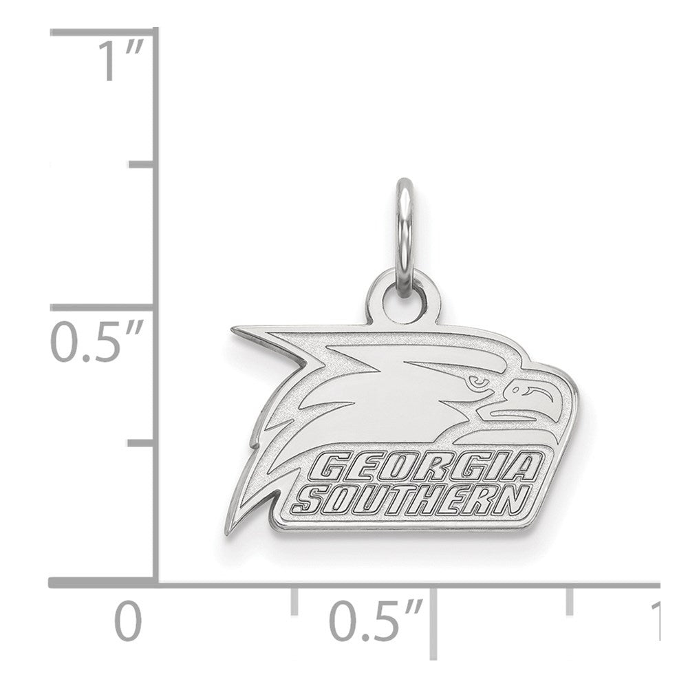 Sterlingsilber Rhodiniert Logoart Georgia Southern University Adler Extra Klein Anhänger