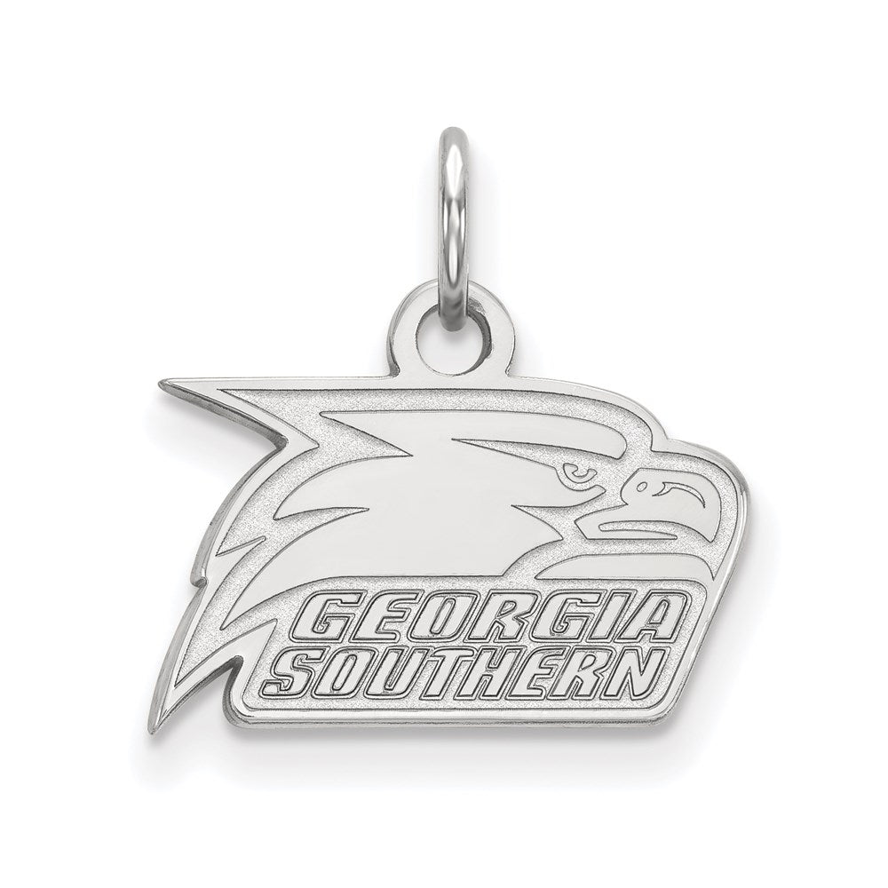 10K Weißgold Logoart Georgia Southern University Adler Extra Klein Anhänger
