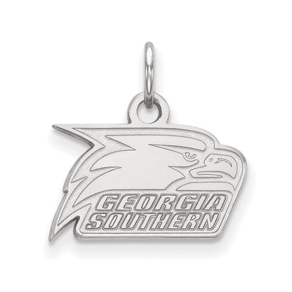 10K Weißgold Logoart Georgia Southern University Adler Extra Klein Anhänger