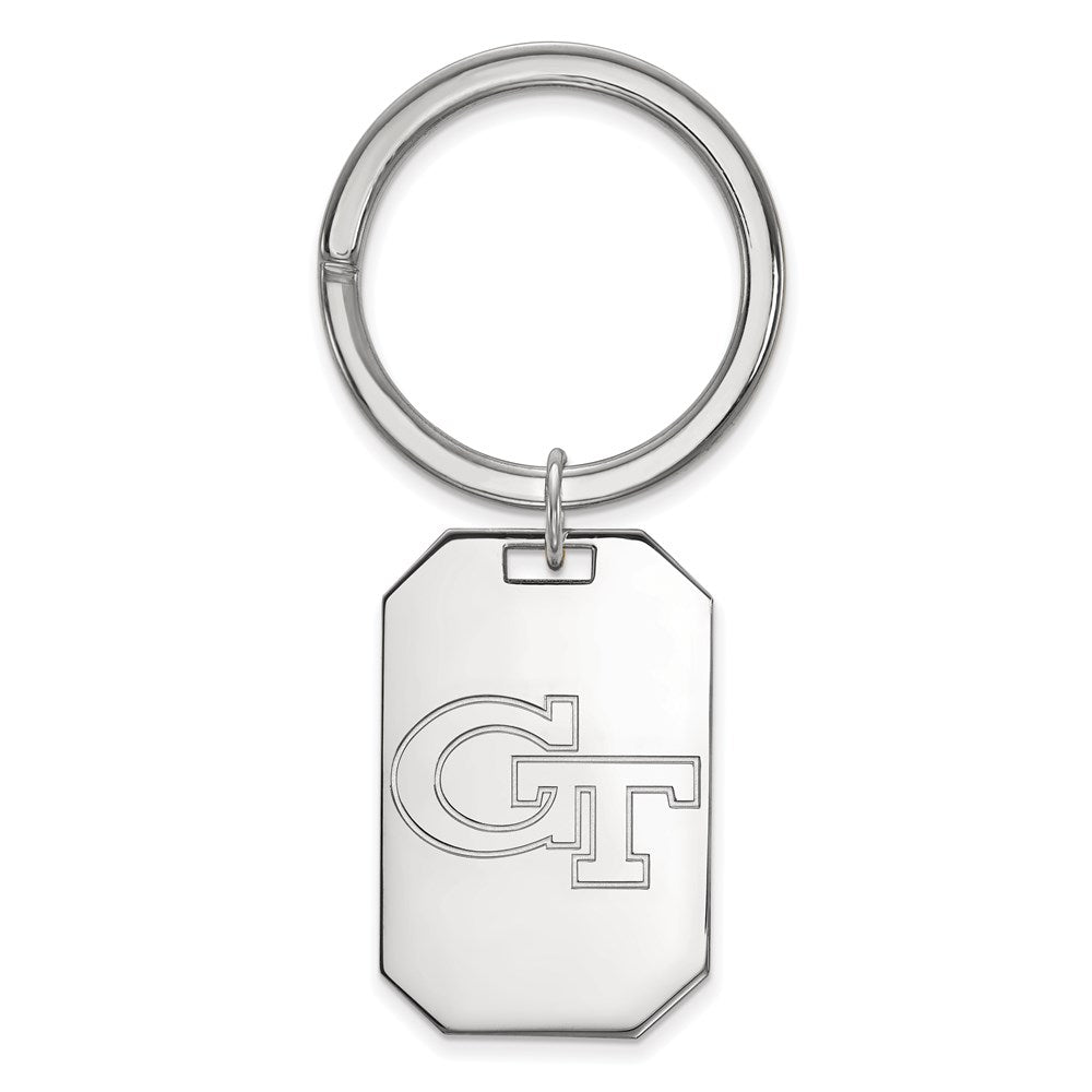 Sterlingsilber Rhodiniert Logoart Georgia Tech G-t Key Ring