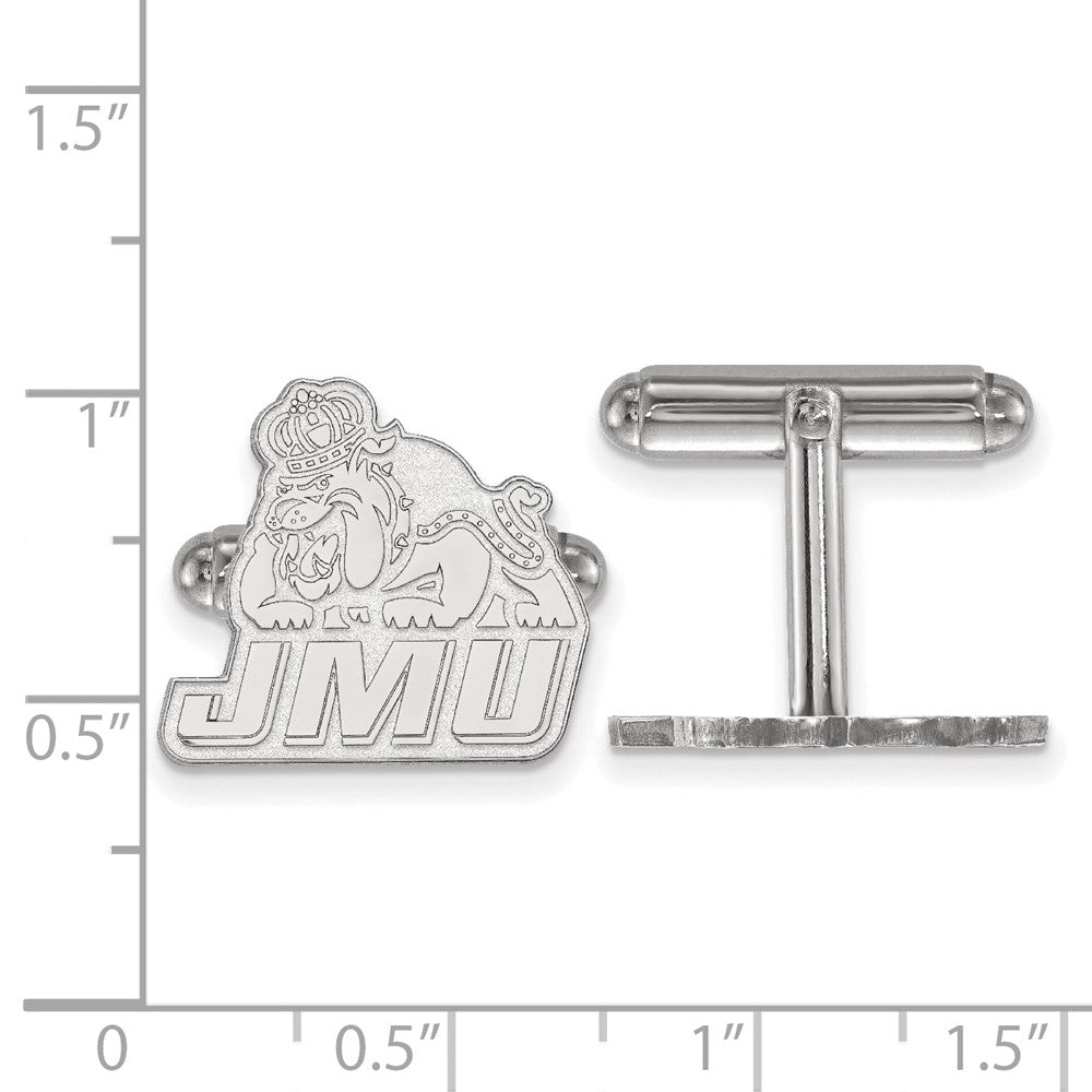 Sterlingsilber Rhodiniert Logoart James Madison University Manschette Knöpfe