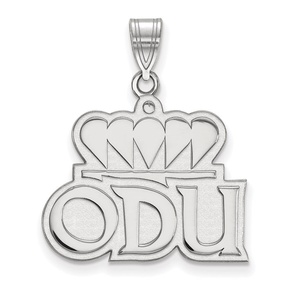 Sterlingsilber Rhodiniert Logoart Old Dominion University O D U Groß Anhänger