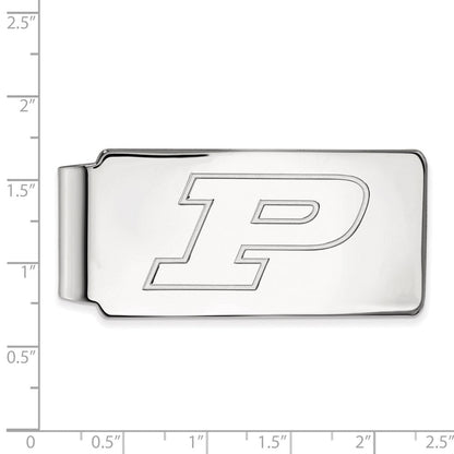 Sterlingsilber Rhodiniert Logoart Purdue Universität. Geldklammer