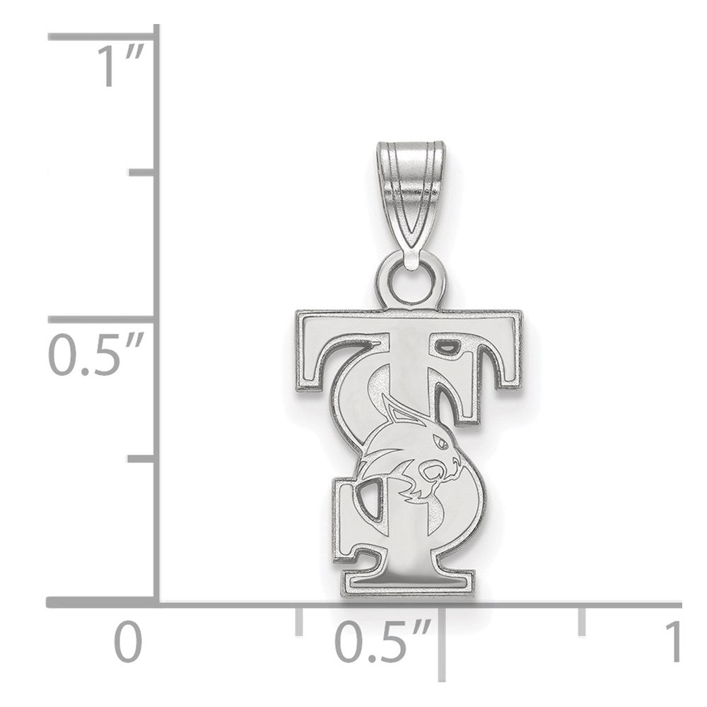 Sterlingsilber Rhodiniert Logoart Texas State University T S Klein Anhänger