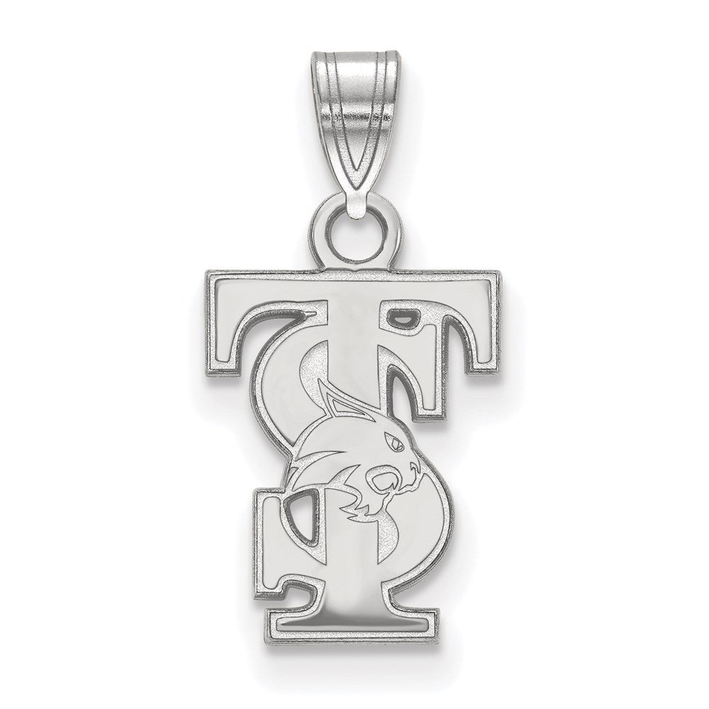 Sterlingsilber Rhodiniert Logoart Texas State University T S Klein Anhänger