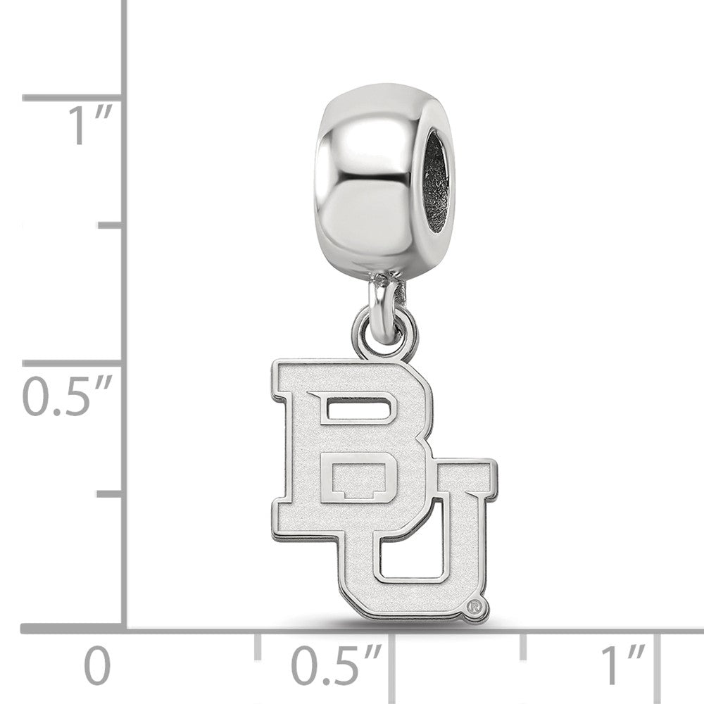 Sterlingsilber Rhodiniert Logoart Baylor University Sm Hängend Perle