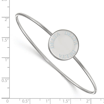 Sterlingsilber S. Rhodiniert Logoart Delta Emailliert Schieber auf Armreif Armband
