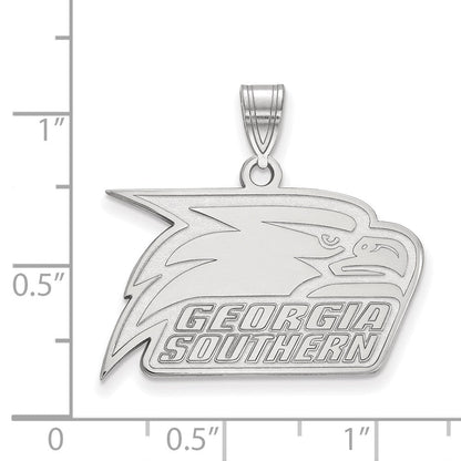 10K Weißgold Logoart Georgia Southern University Adler Mittel Anhänger