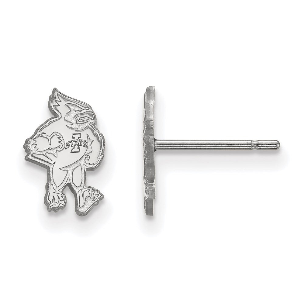 Sterlingsilber Rhodiniert Logoart Iowa State University Cardinal Extra Klein Ohrstecker