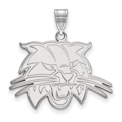 Sterlingsilber Rhodiniert Logoart Ohio University Bobcat Groß Anhänger