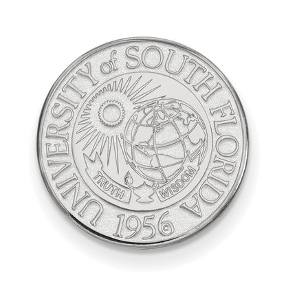 14K Weißgold Logoart University Of South Florida Wappen Anstecknadel