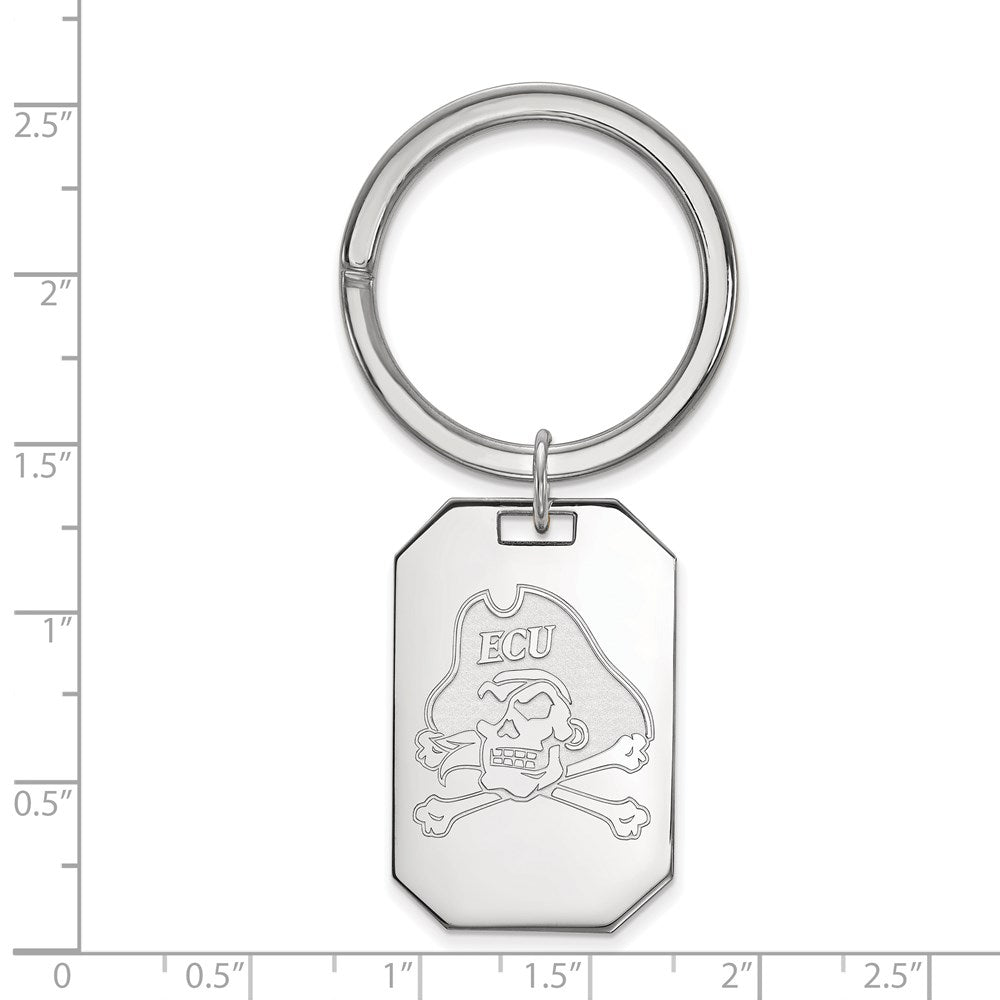Sterlingsilber Rhodiniert Logoart Ost Carolina University Key Ring